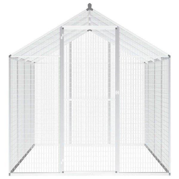 vidaXL Utendørs fuglebur aluminium 178x242x192 cm