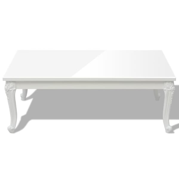 vidaXL Sofabord 115x65x42 cm høyglans hvit change2