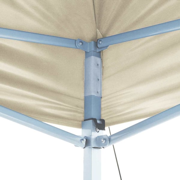vidaXL foldbart pavillontelt pop-up 3 x 6 m cremehvid