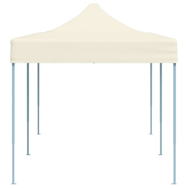 vidaXL foldbart pavillontelt pop-up 3 x 6 m cremehvid