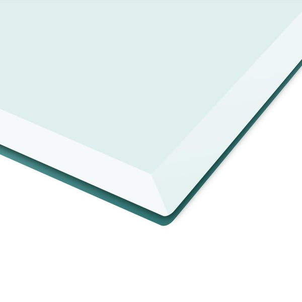 vidaXL Bordplate Herdet Glass Rektangulær 1000x620 mm