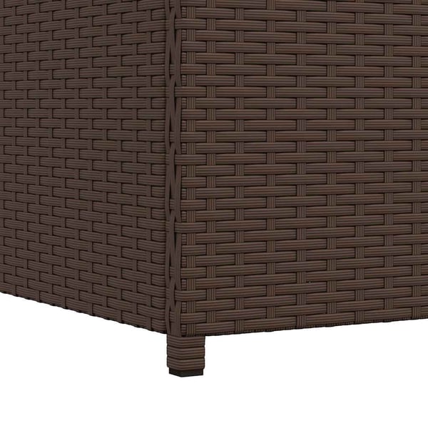vidaXL Putekasse 120x50x60 cm polyrotting brun