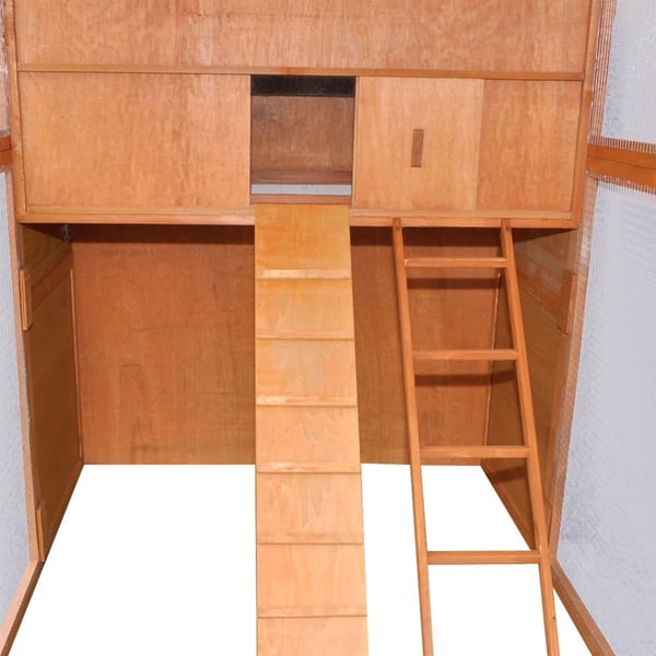 vidaXL hønsehus 295x163x170 cm træ