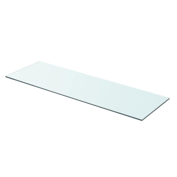 vidaXL Hyllepanel klart glass 80x25 cm
