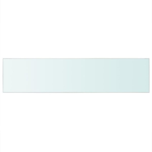 vidaXL Hyllepanel klart glass 110x25 cm