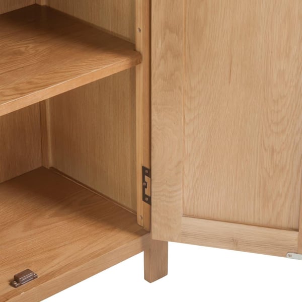 vidaXL skænk 70 x 35 x 75 cm massivt egetræ