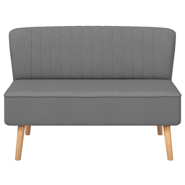 vidaXL Soffa 117x55,5x77 cm tyg ljusgrå