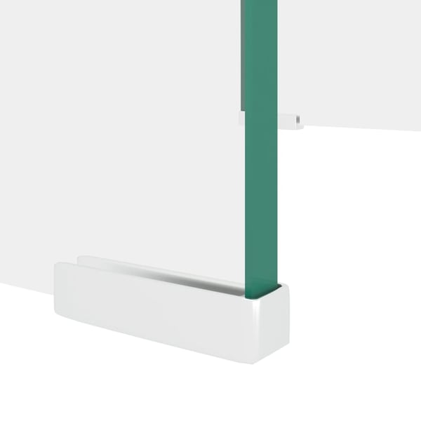 vidaXL TV-benk glass klar 40x25x11 cm