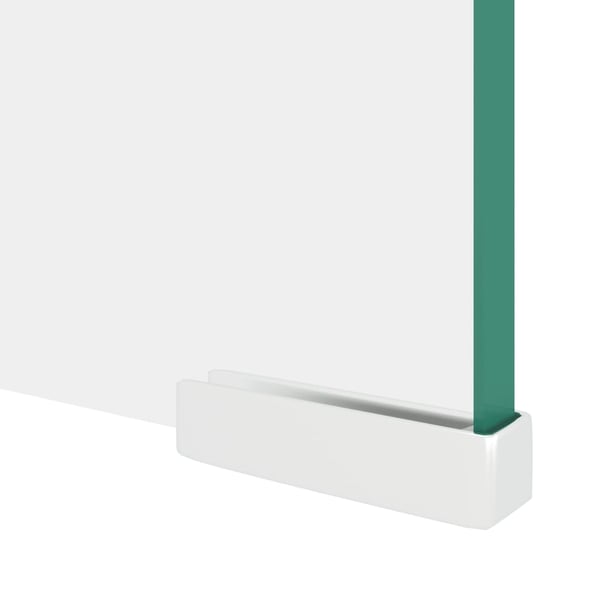 vidaXL TV-benk glass klar 120x30x13 cm