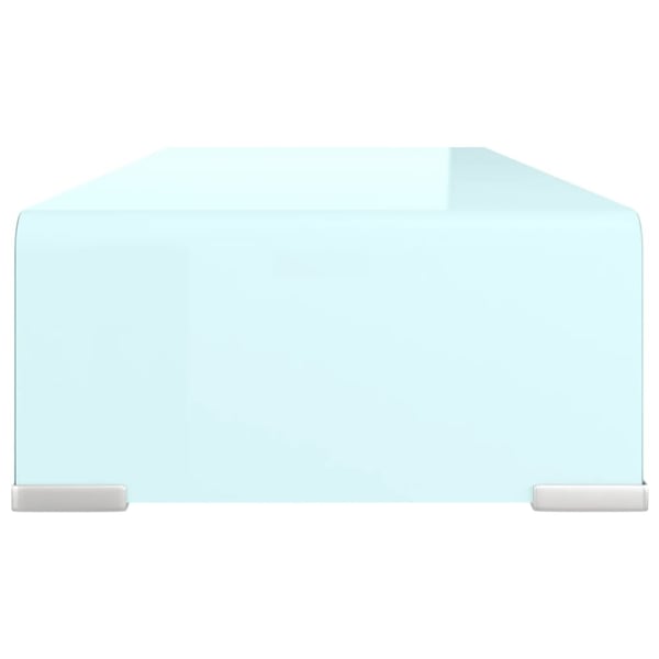 vidaXL TV-benk glass grønn 60x25x11 cm