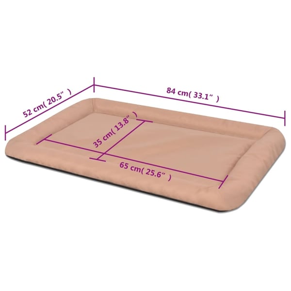 vidaXL hundemadras str. XL beige