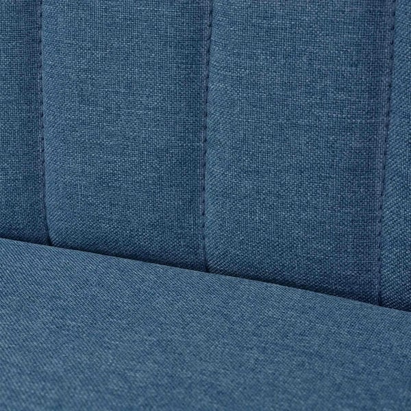 vidaXL stofsofa 117 x 55,5 x 77 cm blå