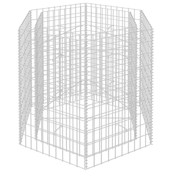 vidaXL Gabion høybed sekskantet 100x90x100 cm