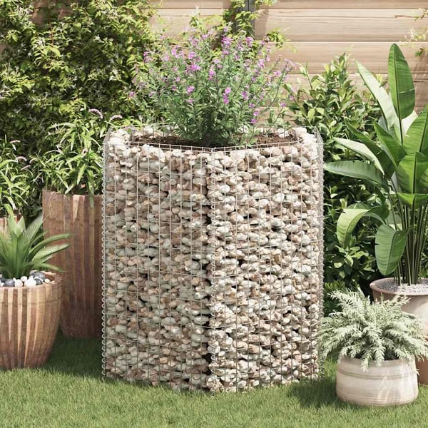 vidaXL Gabion høybed sekskantet 100x90x100 cm