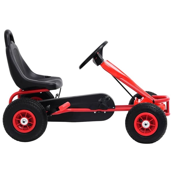 vidaXL pedal-gokart med luftdæk rød