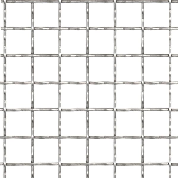 vidaXL rillet trådnetspanel rustfrit stål 50 x 50 cm 21 x 21 x 2,5 mm