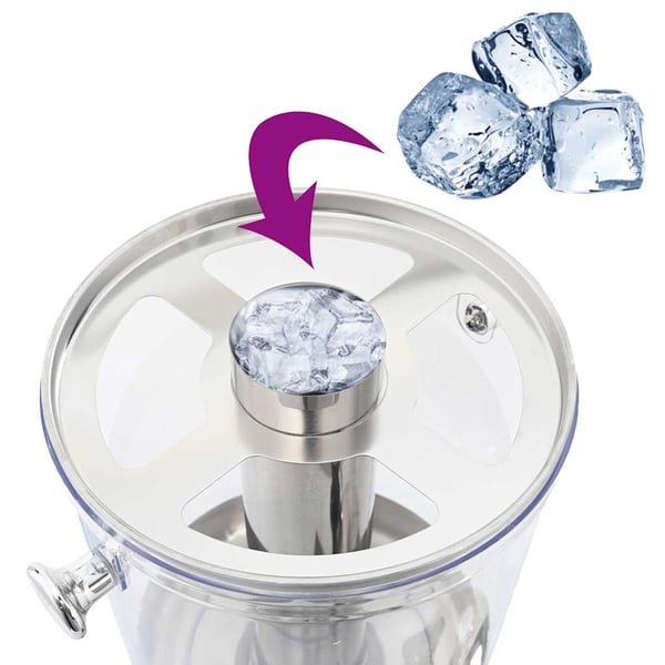 vidaXL dobbeltjuicedispenser rustfrit stål 2 x 8 l