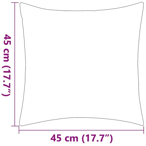 vidaXL Prydnadskuddar för trädgården 4 st 45x45 cm grå