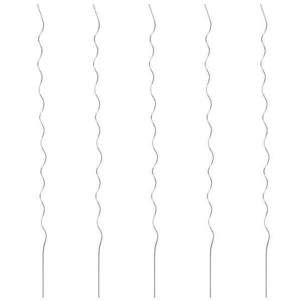 vidaXL Spiralplantestøtter 5 stk 110 cm galvanisert stål