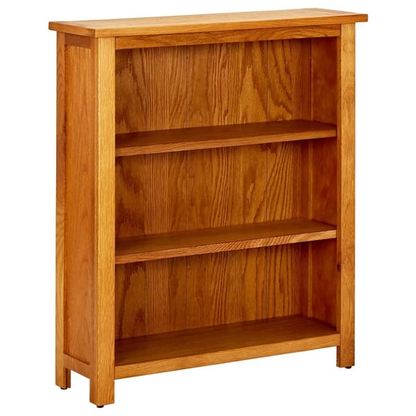 vidaXL Kirjahylly 3 tasoa 70x22,5x82 cm täystammi
