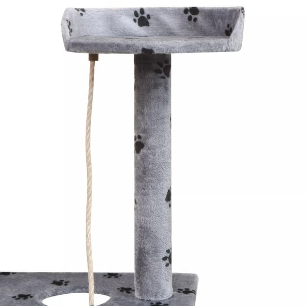 vidaXL kradsetræ med sisal til katte 150 cm poteprint grå