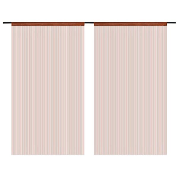 vidaXL String-verhot 2 kpl 140x250 cm Ruskea