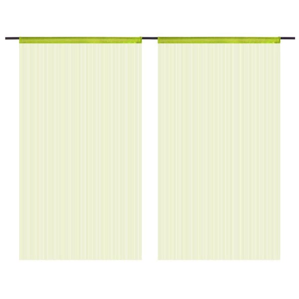 vidaXL Trådgardiner 2 stk 100x250 cm grønn