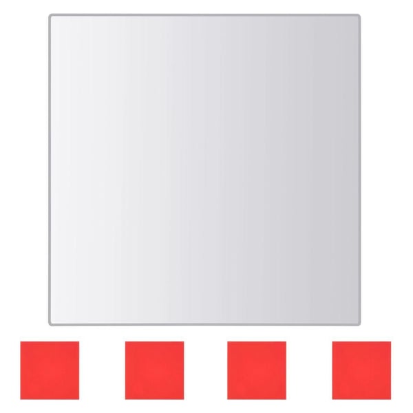 vidaXL Speilfliser 24 stk kvadrat glass