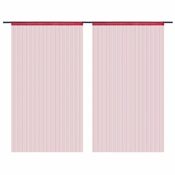 vidaXL String-verhot 2 kpl 140x250 cm Viininpunainen