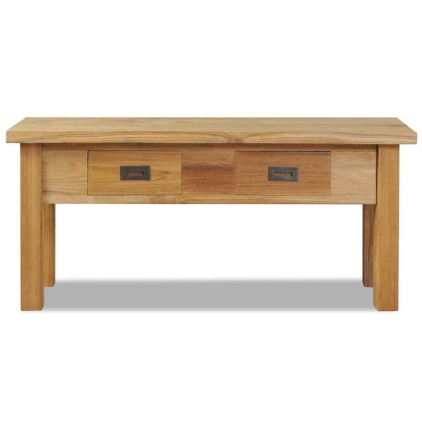 vidaXL entrébænk 90x30x40 cm massivt teaktræ