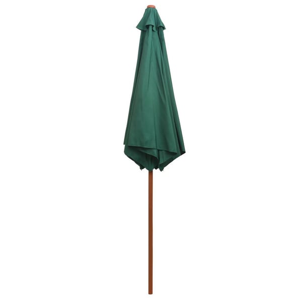 vidaXL Parasoll 270x270 cm trestang grønn