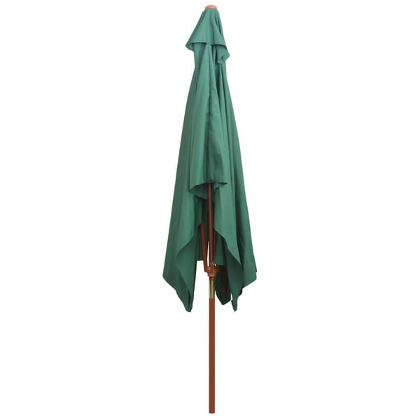 vidaXL Parasoll 200x300 cm trestang grønn