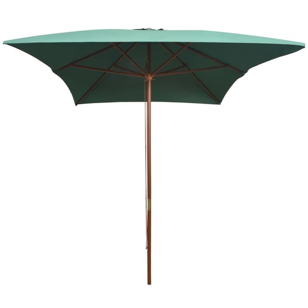 vidaXL Parasoll 200x300 cm trestang grønn