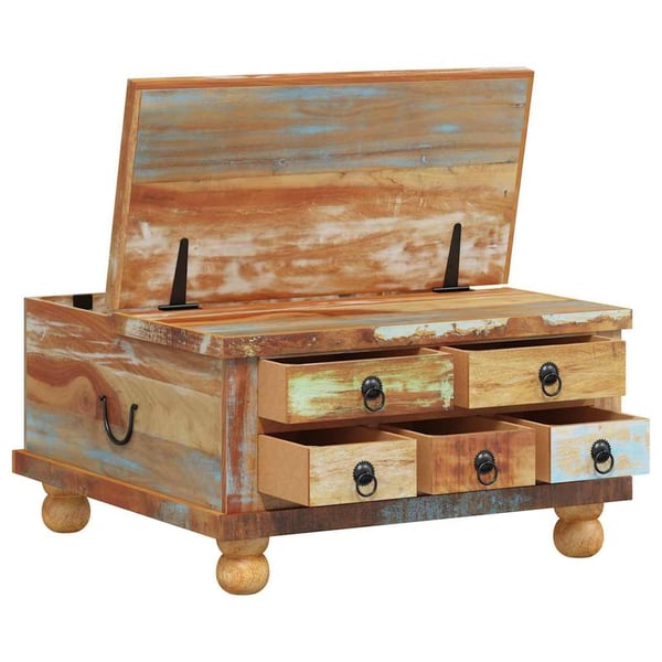 vidaXL sofabord 70x70x38 cm genbrugstræ