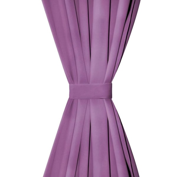 vidaXL Mikro-satiiniverhot silmukoilla 2 kpl 140x225 cm Violetti