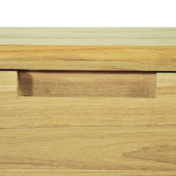 vidaXL Konsollbord 120x35x76 cm massiv teak