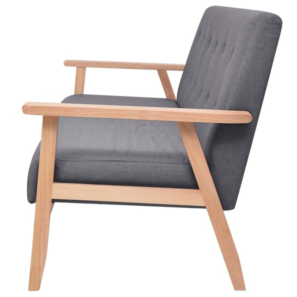 vidaXL 3-personers sofa i stof mørkegrå