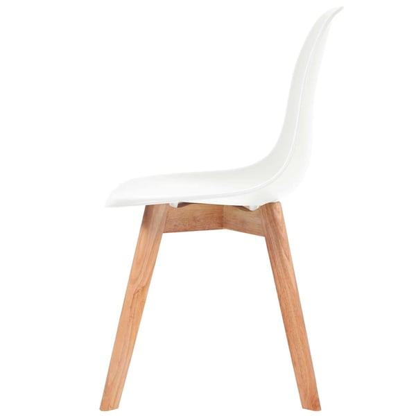 vidaXL spisebordsstole 2 stk. plastik hvid