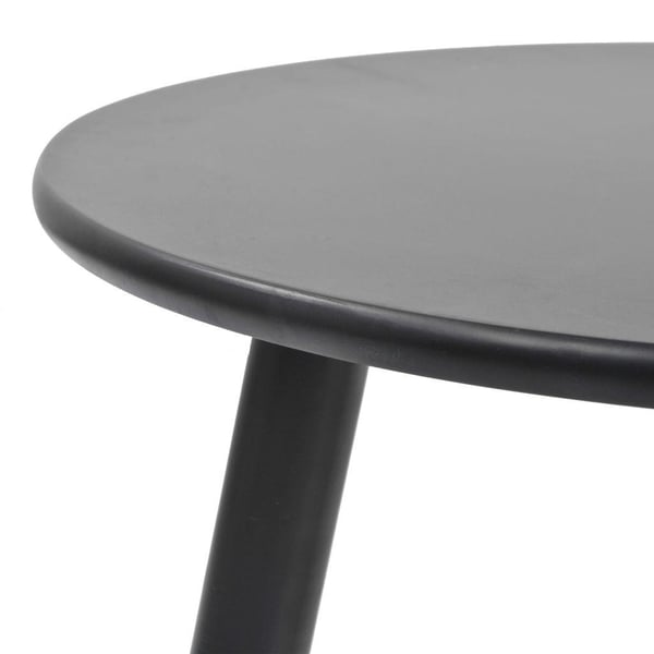 vidaXL Sidebord sett 2 deler heltre furu svart