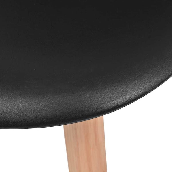 vidaXL spisebordsstole 4 stk. plastik sort