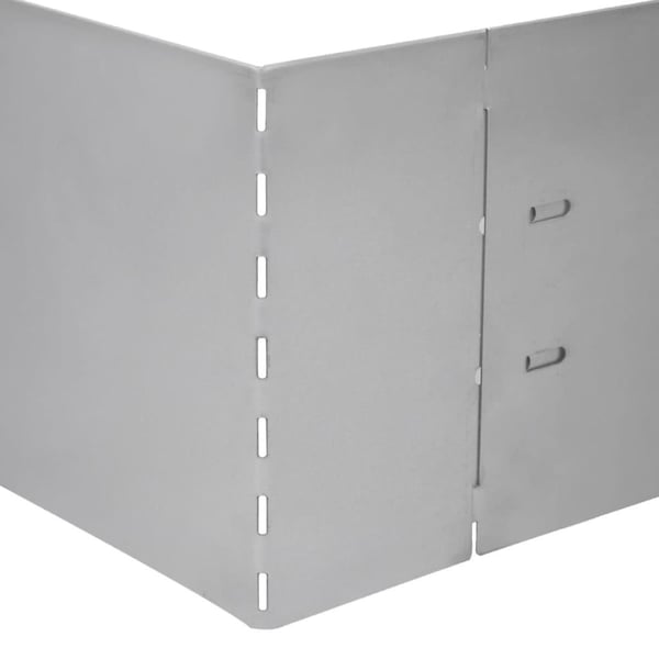 vidaXL Plengjerde 15 stk galvanisert stål 100x20 cm