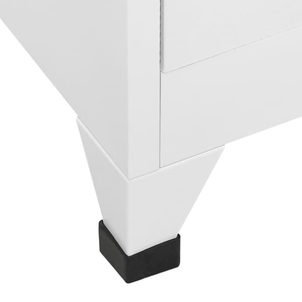 vidaXL Garderobeskap med 3 rom 38x45x180 cm