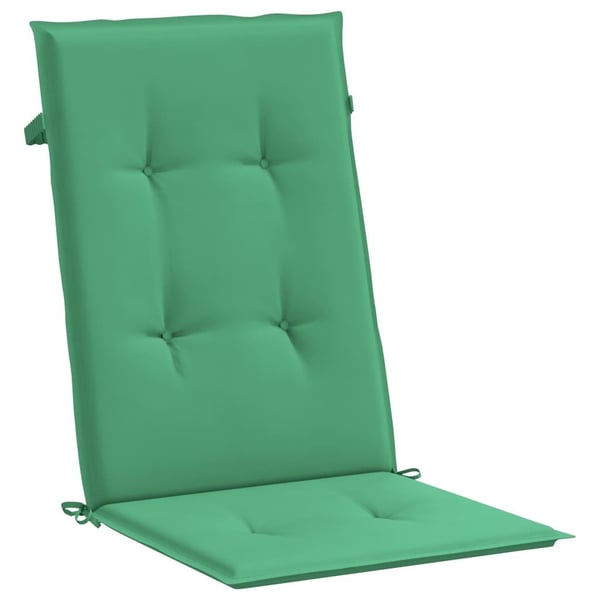 vidaXL Stolsdynor 2 st grön 120x50x3 cm tyg