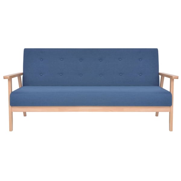 vidaXL sofasæt i 2 dele stof blå