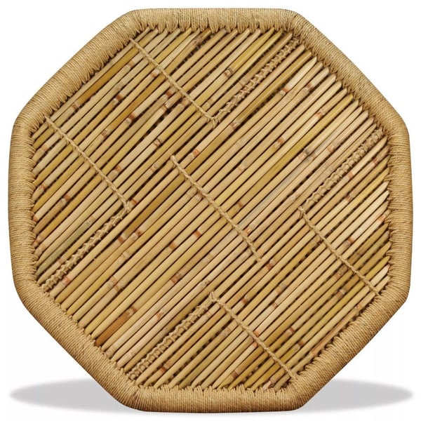 vidaXL Soffbord bambu oktogon 60x60x45 cm
