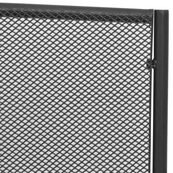 vidaXL Hagebenk 108 cm stål og netting antrasitt