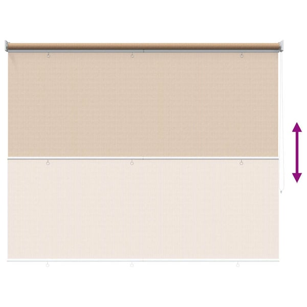 vidaXL Rullgardin utomhus 180x230 cm beige