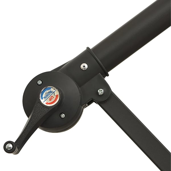 vidaXL Roikkuva Päivänvarjo LED-valoilla 300cm Metallitanko hiekka
