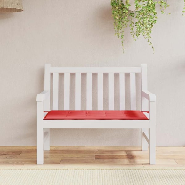 vidaXL hynde til havebænk 120x50x3 cm oxfordstof rød