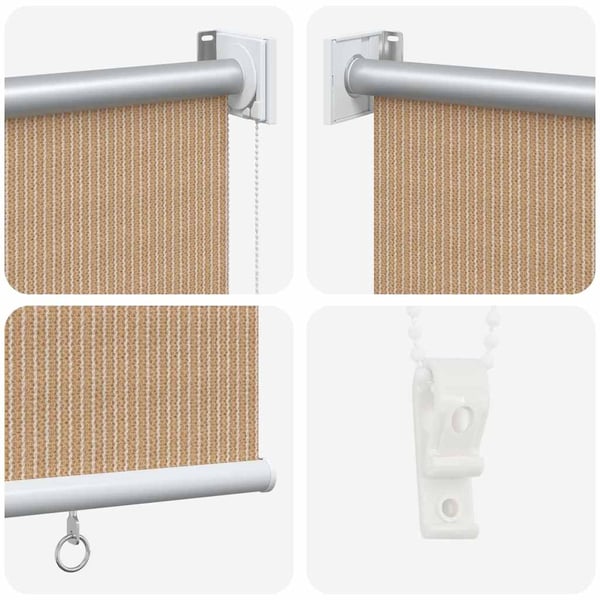 vidaXL udendørs rullegardin 100 x 140 cm beige